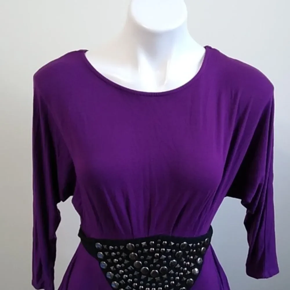 Bebe Lillian jeweled long sleeve dress XS - Picture 2 of 8
